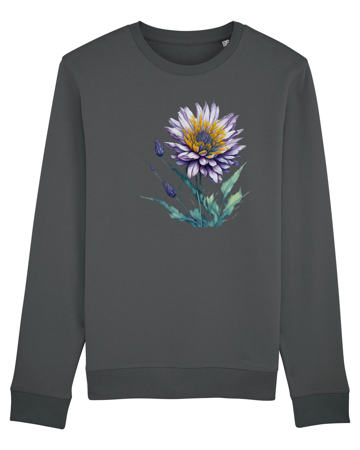 Bluză mânecă lungă Unisex Rise Anthracite