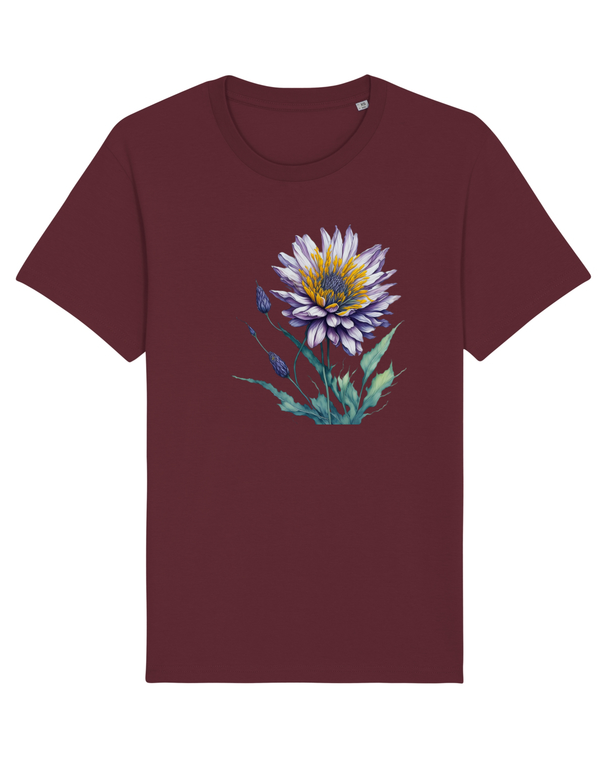 Tricou mânecă scurtă Unisex Rocker Burgundy
