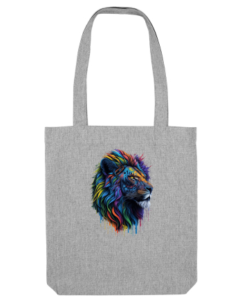 Rainbow Lion  Heather Grey