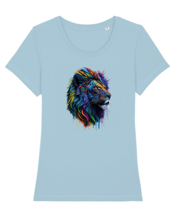 Rainbow Lion  Sky Blue