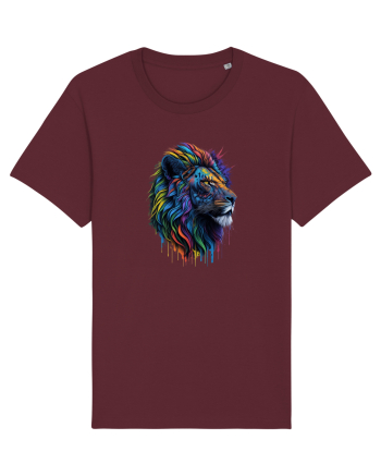 Rainbow Lion  Burgundy