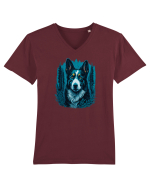 Border collie Tricou mânecă scurtă guler V Bărbat Presenter