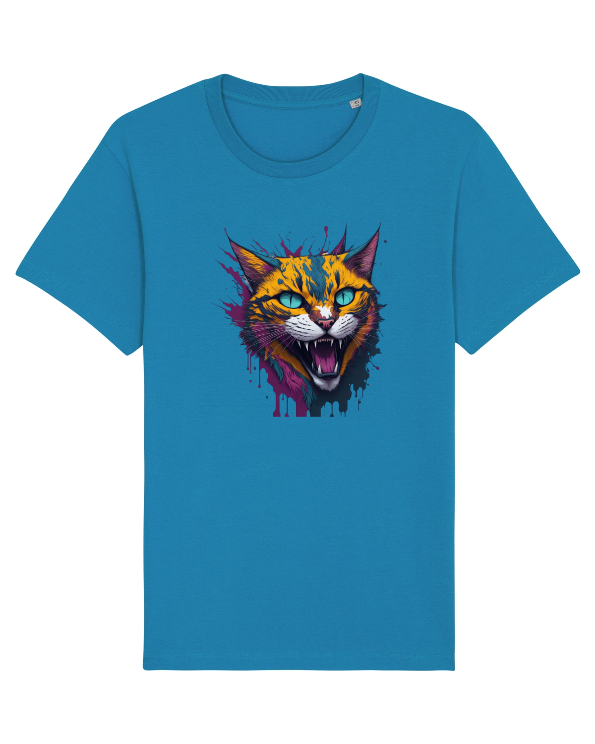 Tricou mânecă scurtă Unisex Rocker Azur