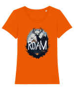 Cerb mistic 2 Roam free Tricou mânecă scurtă guler larg fitted Damă Expresser