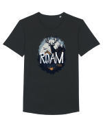 Cerb mistic 2 Roam free Tricou mânecă scurtă guler larg Bărbat Skater