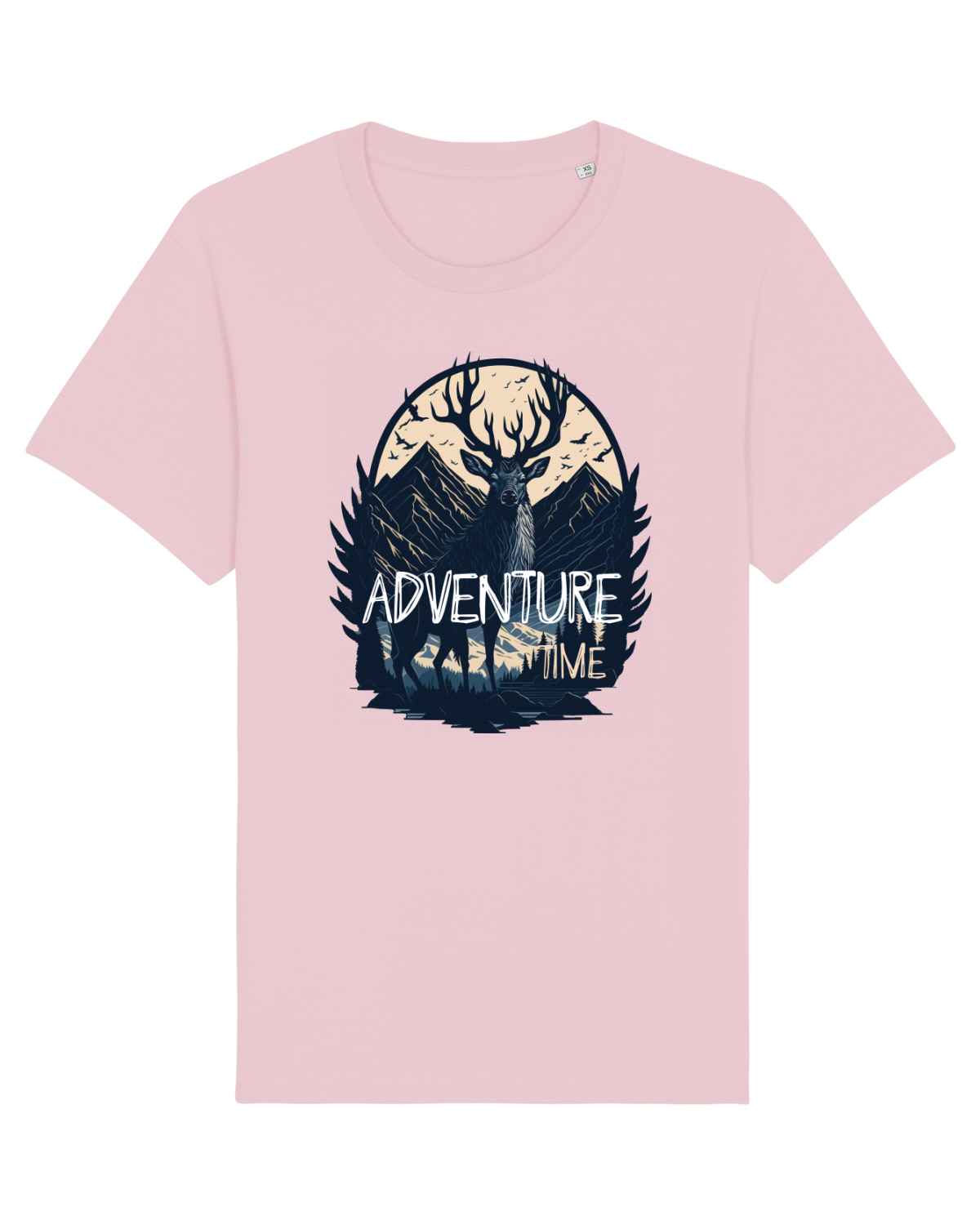 Tricou mânecă scurtă Unisex Rocker Cotton Pink