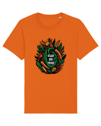 Vegan and proud Bright Orange