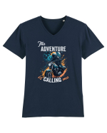 The adventure is calling Tricou mânecă scurtă guler V Bărbat Presenter