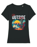Get outside Tricou mânecă scurtă guler larg fitted Damă Expresser