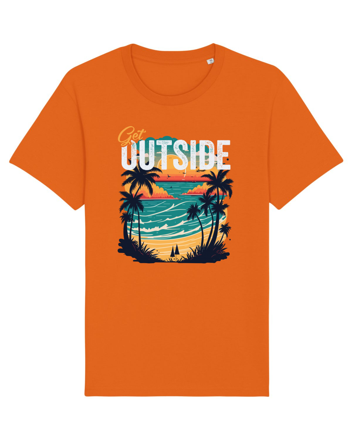 Tricou mânecă scurtă Unisex Rocker Bright Orange