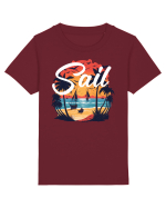 Sail - apus de soare cu palmieri si barci cu panze Tricou mânecă scurtă  Copii Mini Creator