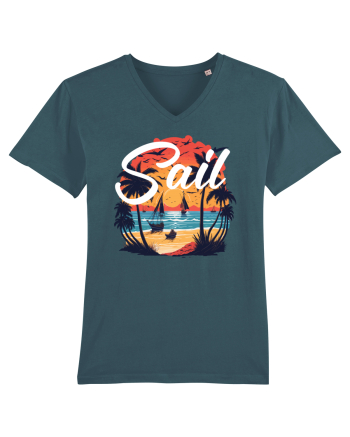 Sail - apus de soare cu palmieri si barci cu panze Stargazer
