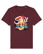 Sail - apus de soare cu palmieri si barci cu panze Tricou mânecă scurtă Unisex Rocker