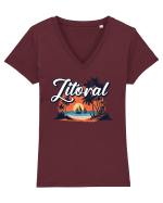 Litoral Tricou mânecă scurtă guler V Damă Evoker