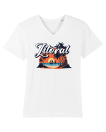Litoral Tricou mânecă scurtă guler V Bărbat Presenter