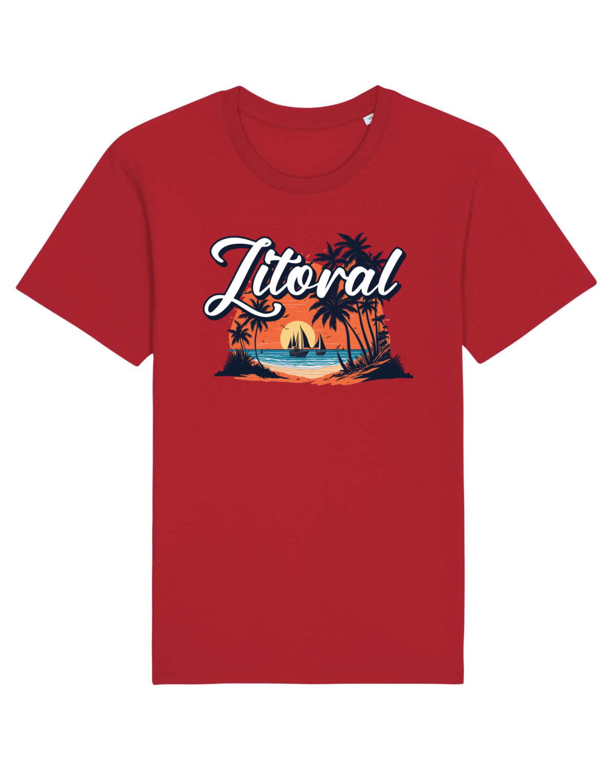 Tricou mânecă scurtă Unisex Rocker Red