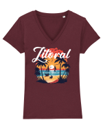 Litoral Tricou mânecă scurtă guler V Damă Evoker