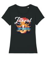 Litoral Tricou mânecă scurtă guler larg fitted Damă Expresser