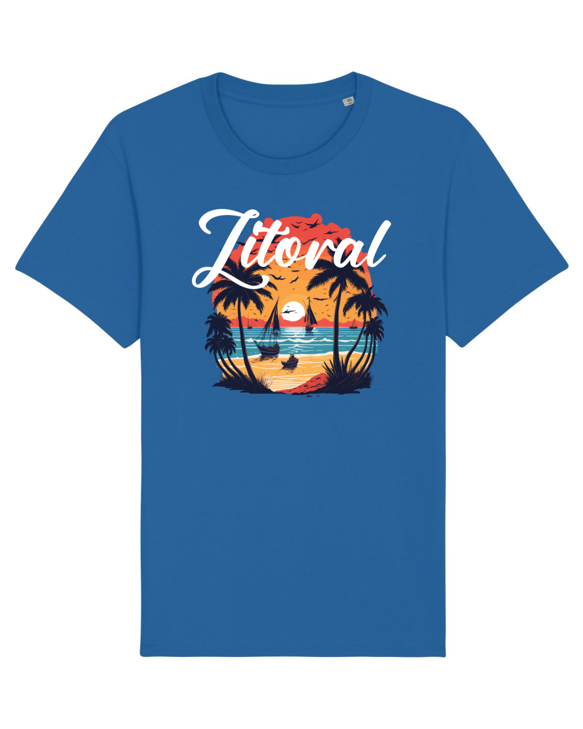 Tricou mânecă scurtă Unisex Rocker Royal Blue