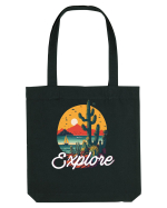 Explore - plaja cu cactusi si apus de soare Sacoșă textilă