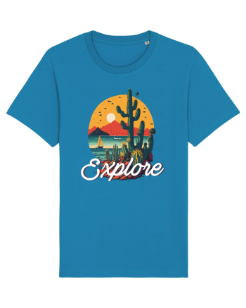 Explore - plaja cu cactusi si apus de soare Azur