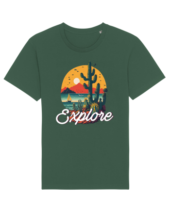 Explore - plaja cu cactusi si apus de soare Bottle Green