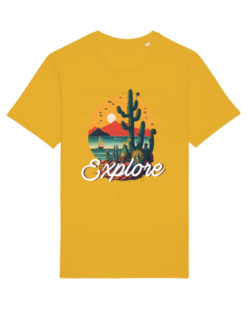 Explore - plaja cu cactusi si apus de soare Spectra Yellow