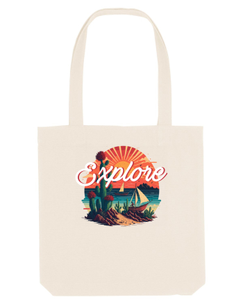 Explore - plaja cu cactusi si apus de soare Natural