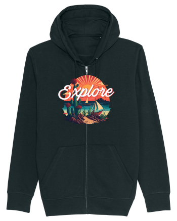 Explore - plaja cu cactusi si apus de soare Black