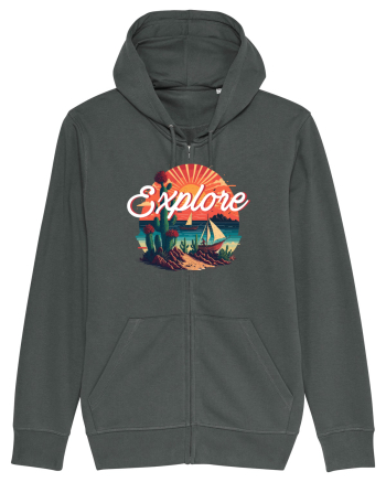 Explore - plaja cu cactusi si apus de soare Anthracite