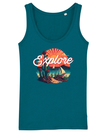 Explore - plaja cu cactusi si apus de soare Ocean Depth