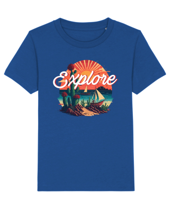 Explore - plaja cu cactusi si apus de soare Majorelle Blue