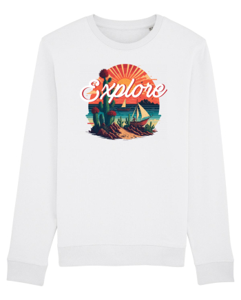 Explore - plaja cu cactusi si apus de soare White