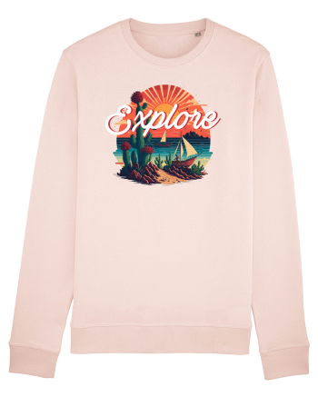 Explore - plaja cu cactusi si apus de soare Candy Pink