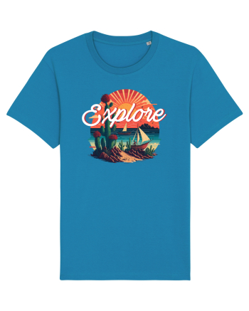 Explore - plaja cu cactusi si apus de soare Azur