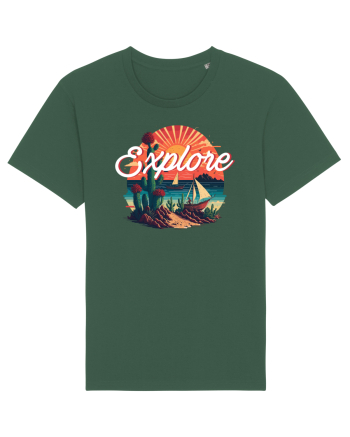 Explore - plaja cu cactusi si apus de soare Bottle Green