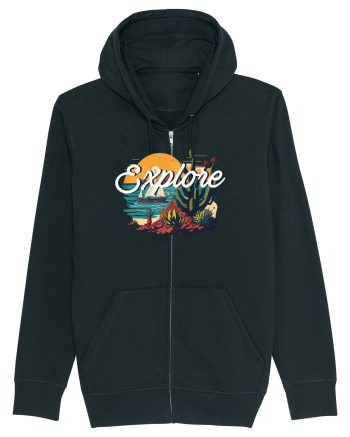 Explore - plaja cu cactusi si apus de soare Black