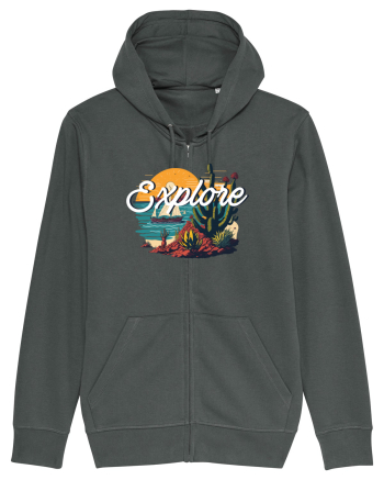Explore - plaja cu cactusi si apus de soare Anthracite