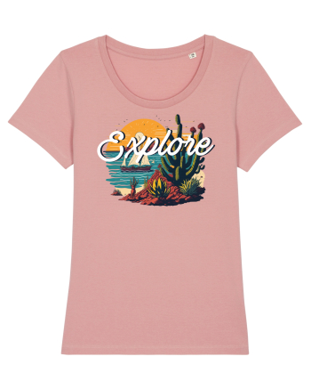 Explore - plaja cu cactusi si apus de soare Canyon Pink