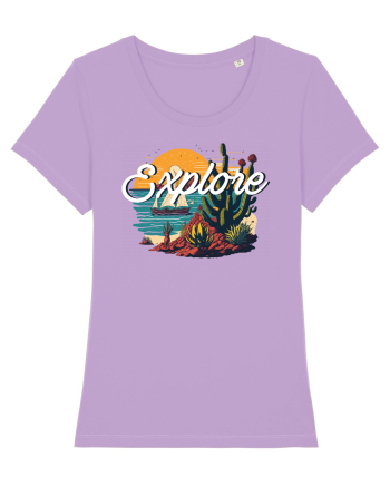 Explore - plaja cu cactusi si apus de soare Lavender Dawn