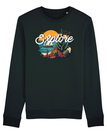Explore - plaja cu cactusi si apus de soare Black