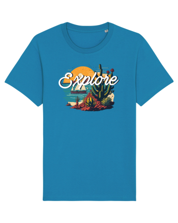 Explore - plaja cu cactusi si apus de soare Azur