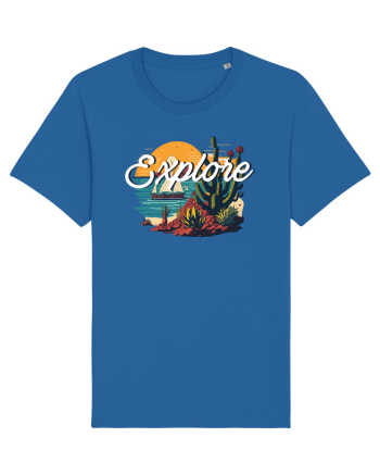 Explore - plaja cu cactusi si apus de soare Royal Blue