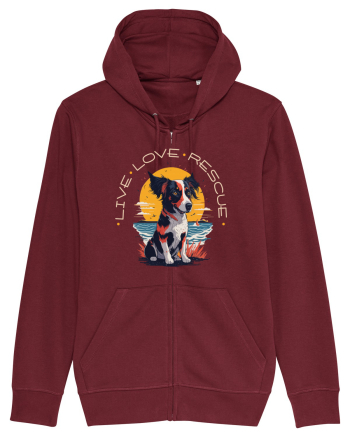 Live Love Rescue 2 Burgundy