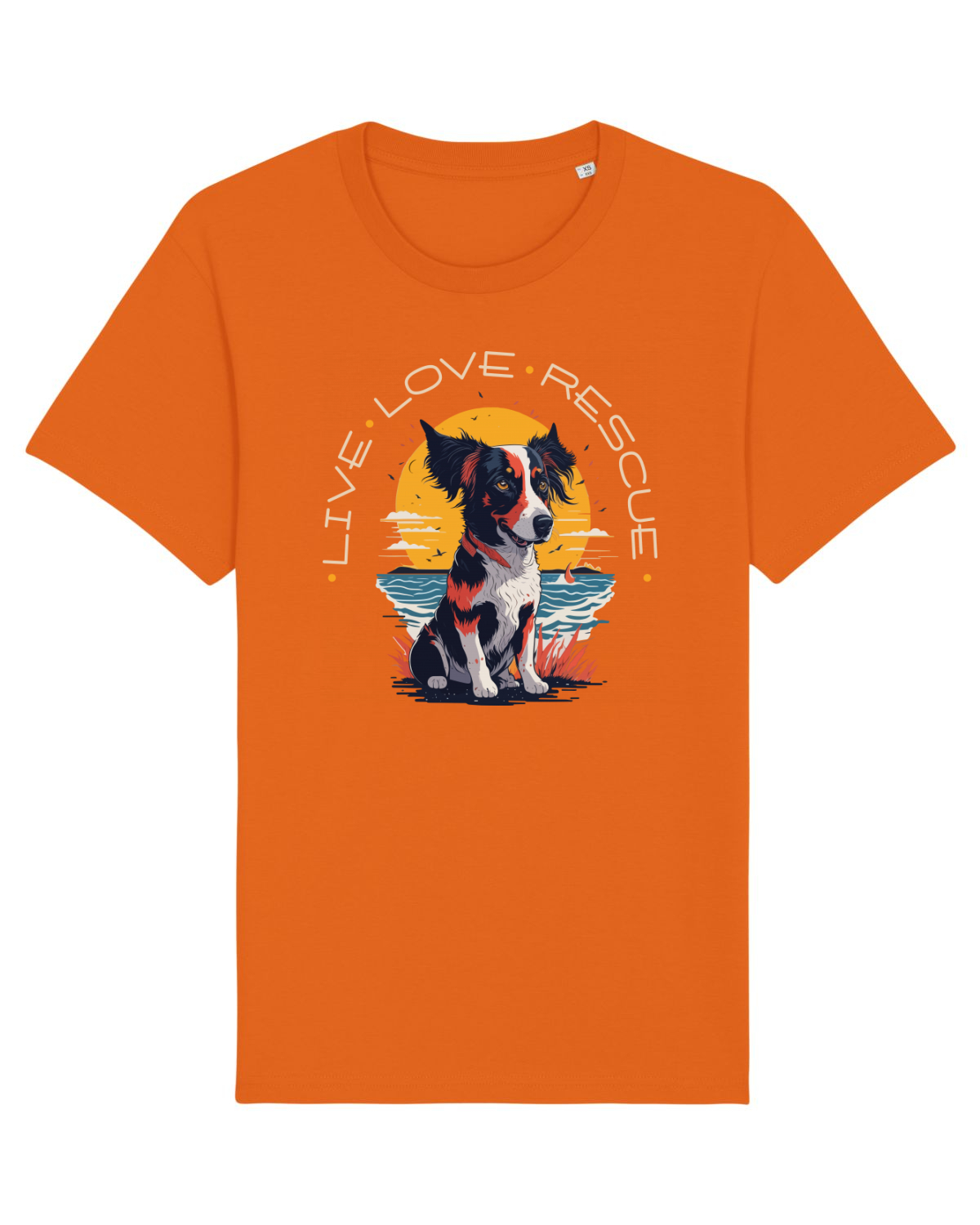 Tricou mânecă scurtă Unisex Rocker Bright Orange