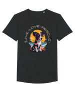 Live Love Rescue 2 Tricou mânecă scurtă guler larg Bărbat Skater