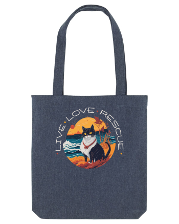 Live Love Rescue Cat 1 Midnight Blue
