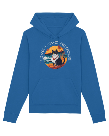 Live Love Rescue Cat 1 Royal Blue