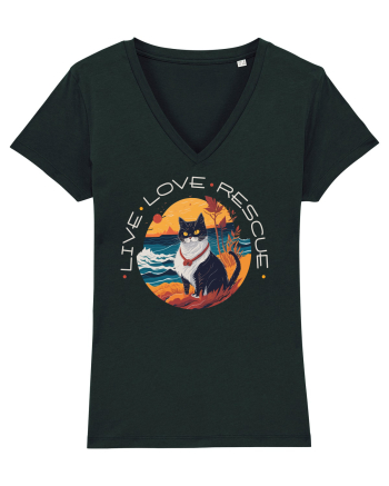 Live Love Rescue Cat 1 Black