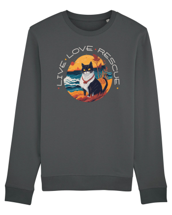 Live Love Rescue Cat 1 Anthracite